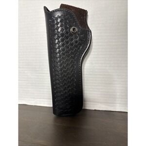 Vintage Bianchi .58/ .357 Model #10L Black Leather Holster Belt